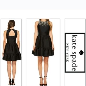 Kate Spade Pearl Embellished Mikado Dress